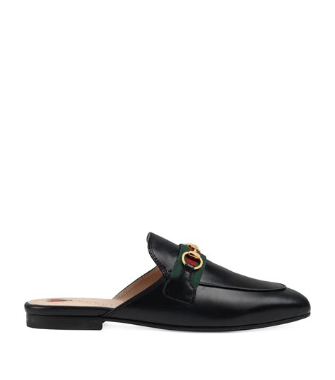 gucci princetown leather slipper|gucci princetown striped slippers.